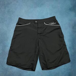 Black board shorts powder room swim trunks